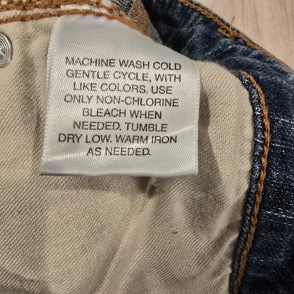 a.n.a. A New Approach Embroidered Floral Boho Womens Bootcut Jeans Size 10 Denim - Picture 10 of 14